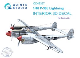 1/48 P-38J 3D-Printed&col. Interior (TAM) 1/48 P-38J 3D-Printed&col. Interior (TAM)