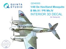 1/48 DH Mosquito B Mk.IV/PR Mk.IV 3D-Pr.&col.Int.