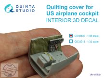 1/48 Quilting cover for US airplane cockpit