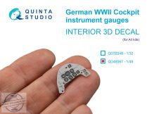 1/48 German WWII Cockpit instr. gauges 3D-Printed