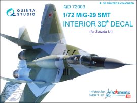 1/72 MiG-29 SMT 3D-Print&colour Interior (ZVE) 1/72 MiG-29 SMT 3D-Print&colour Interior (ZVE)