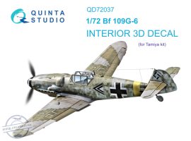 1/72 Bf 109 G-6 3D-Printed & col.Interior (TAM) 1/72 Bf 109 G-6 3D-Printed & col.Interior (TAM)