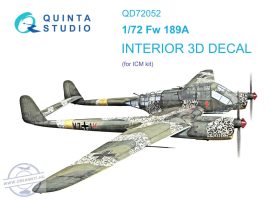 1/72 Fw 189A 3D-Printed&col. Interior (ICM)
