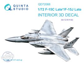 1/72 F-15C Late/F-15J Late 3D&col.Interi (GWH) 1/72 F-15C Late/F-15J Late 3D&col.Interi (GWH)