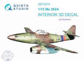 1/72 Me-262A 3D-Print & col. Interior (REV)
