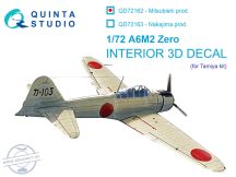 1/72 A6M2 Zero (Mitsubishi Prod.) 3D&col.Interior