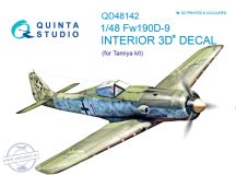 FW 190D-9 3D-Print&col.Interior - 1/48 - Tamiya