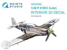 P-51B/C (Late) 3D-Print.&col. Interior - 1/48 - Tamiya