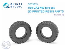 UAZ-469 Family tyre set - 1/35 - Zvezda (5 db kerék)