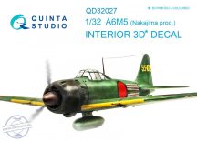   A6M5 (Nakajima prod.) 3D-Printed & coloured Interior on decal paper (for Tamiya kit) - 1/32