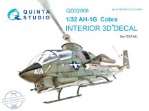   AH-1G Cobra 3D-Printed & coloured Interior on decal paper (for ICM  kit) - 1/32