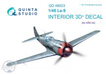   La-9 3D-Printed & coloured Interior on decal paper (for ARK kit) - 1/48