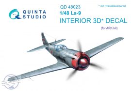 La-9 3D-Printed & coloured Interior on decal paper (for ARK kit) - 1/48
