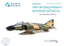   F-4D early 3D-Printed & coloured Interior on decal paper (for ZM SWS kit) - 1/48