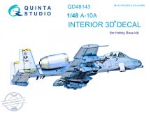   A-10A 3D-Printed & coloured Interior on decal paper  (for Hobby Boss kit) - 1/48