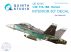 F/A-18B 3D-Printed & coloured Interior on decal paper (for Kinetic  kit) - 1/48