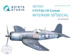   F4U-1D Corsair 3D-Printed & coloured Interior on decal paper (for Tamiya  kit) - 1/72