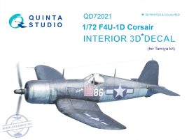 F4U-1D Corsair 3D-Printed & coloured Interior on decal paper (for Tamiya  kit) - 1/72