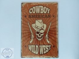 Retro fém tábla - Cowboy, American Wild West