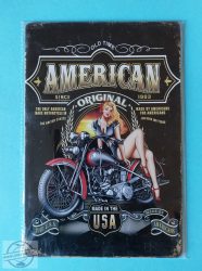 Retro fém tábla - "Old Time American since 1903 ..."
