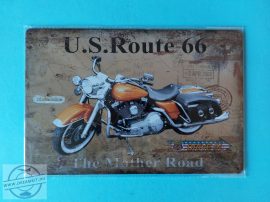 Retro fém tábla - "U.S. Route 66 The Mother Road"