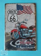 Retro fém tábla - "National Old Trails Road"