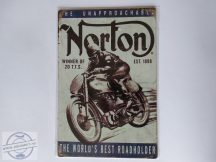 Retro fém tábla - Norton, the World's Best Roadholder