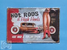 Retro fém tábla - HOT RODS - Dombornyomott