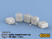 British 2 gallon stamped water can Type 3 (soft edge) - 1/35