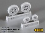   Jas-39 Gripen Wheel Set maszkoló fóliával - 1/48 - Kittyhawk elsősorban