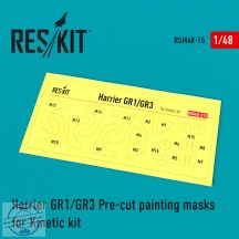   Harrier GR1/GR3 Pre-cut painting masks for Kinetic kit (1/48)