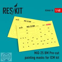 MiG-25 BM Pre-cut painting masks for ICM kit (1/48)