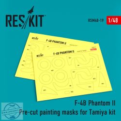 F-4B Phantom II Pre-cut painting masks for Tamiya kit (1/48)
