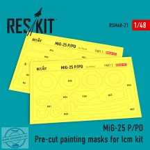 MiG-25 P/PD Pre-cut painting masks for Icm kit (1/48)
