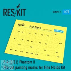 F-4 (E/EJ) Phantom II Pre-cut painting masks for Fine Molds Kit (1/72)