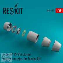 F-16 (F110-GE) closed exhaust nozzles for Tamiya Kit (1/48)