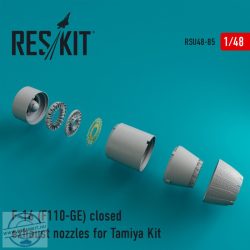 F-16 (F110-GE) closed exhaust nozzles for Tamiya Kit (1/48)