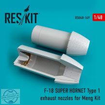   F-18 SUPER HORNET Type 1  exhaust nozzles for MENG Kit (1/48)