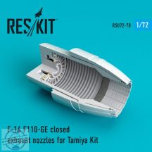 F-16 F110-GE closed exhaust nozzles for Tamiya Kit (1/72)