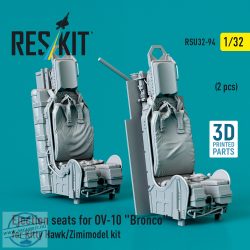 Ejection seats for OV-10 "Bronco" (2 pcs) - 1/32 - Kitty Hawk/Zimimodel (3D Printed)