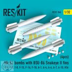 Mk.82 bombs w/ BSU-86 Snakeye II fins... - 1/32 - 4 db