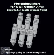 Fire extinguisers for WW II German AFV - 1/35