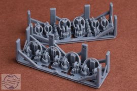 Headsets and throat mikes for German AFVs - 1/35 - 10 db (4 féle)