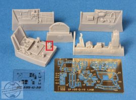 Messerschmitt Bf 109G-10 cockpit set for Hasegawa kit - 1/48