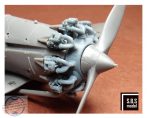   Bristol Bulldog engine upgrade set (with rocker covers) - 1/48 - Airfix