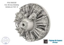 F4F-4 Wildcat engine & exhaust set - 1/72 - Arma Hobby
