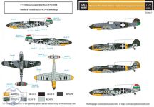   Messerschmitt Bf-109G-2, G-4 in Hungarian Service WW II - 1/72