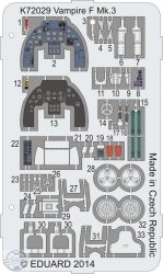 Vampire F Mk.3 Coloured photo-etched parts - 1/72 - Special Hobby