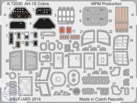 AH-1S Cobra Coloured photo-etched parts - 1/72 - Special Hobby