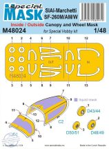   SIAI-Marchetti SF-260M/AM/W INSIDE/OUTSIDE MASK - 1/48 - Special Hobby